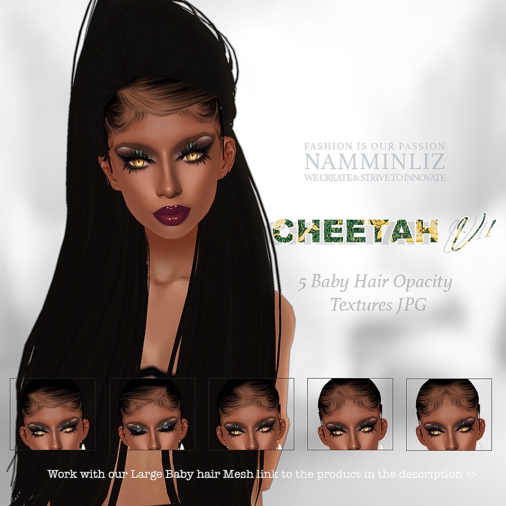 Large front back babyhair mesh namminliz store