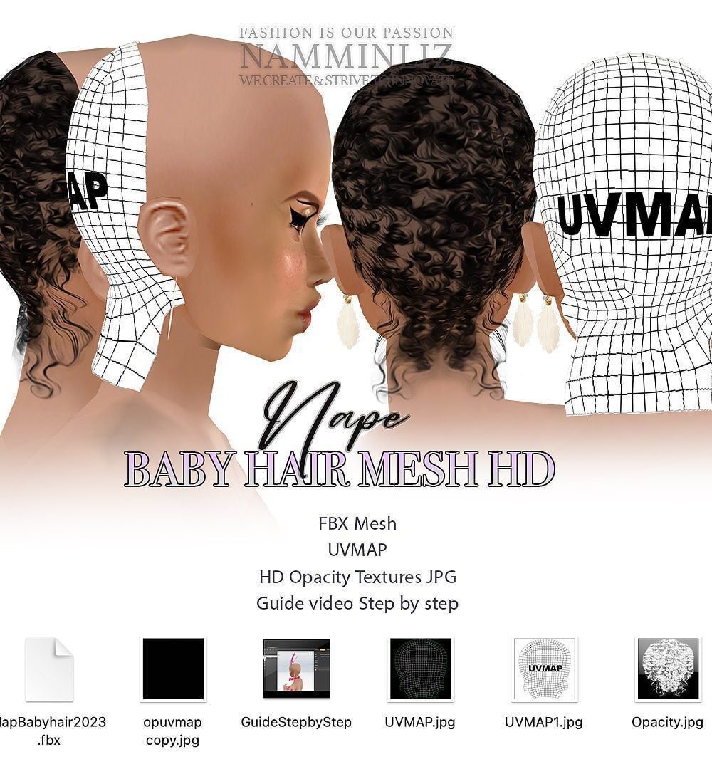 Nape Baby Hair  Mesh