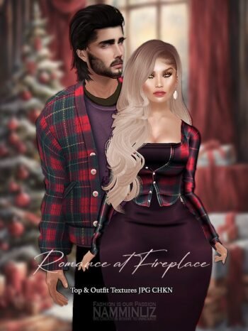 Romance at fire place V3