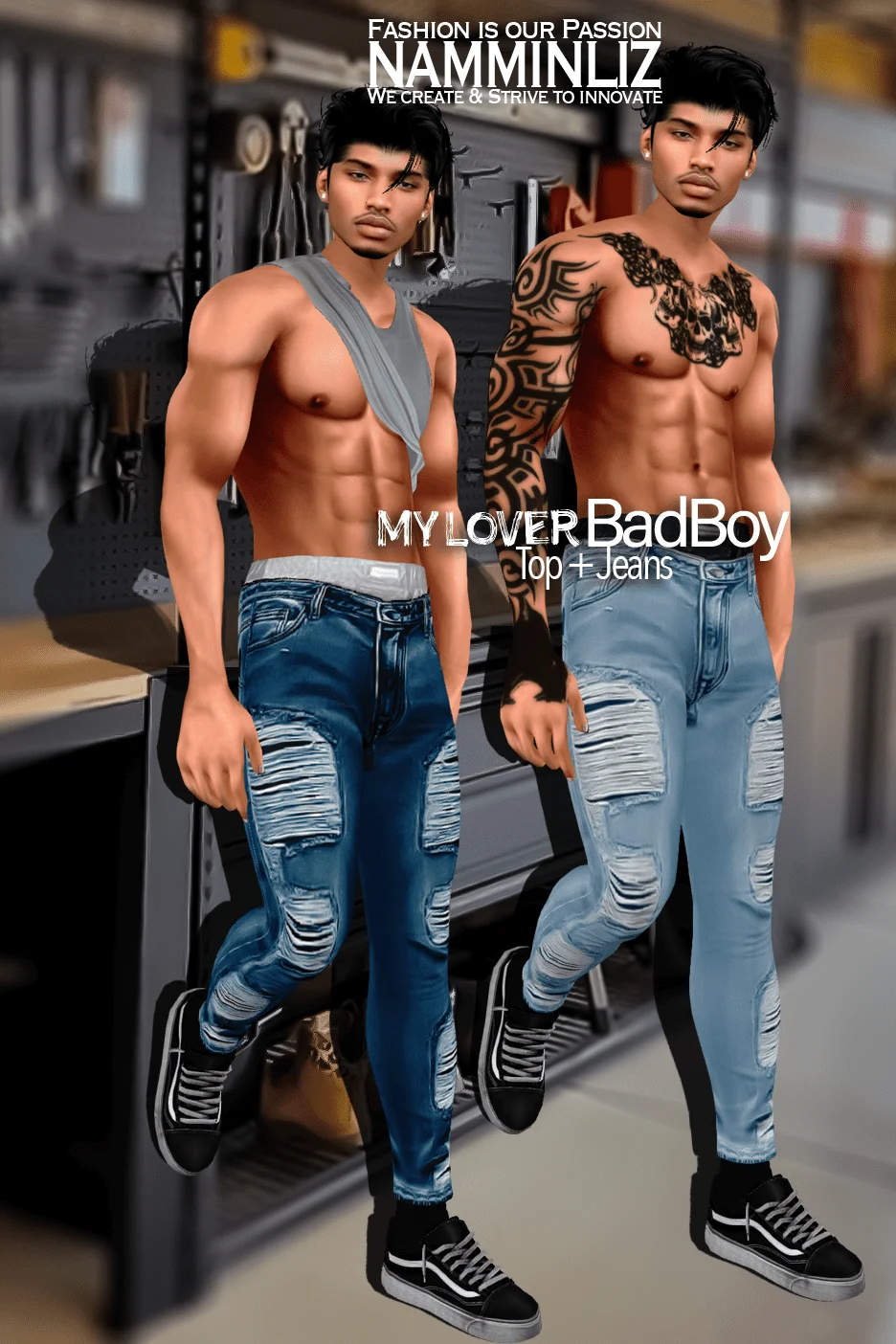 My Lover Bad Boy Top + Jeans  to 2 Clients
