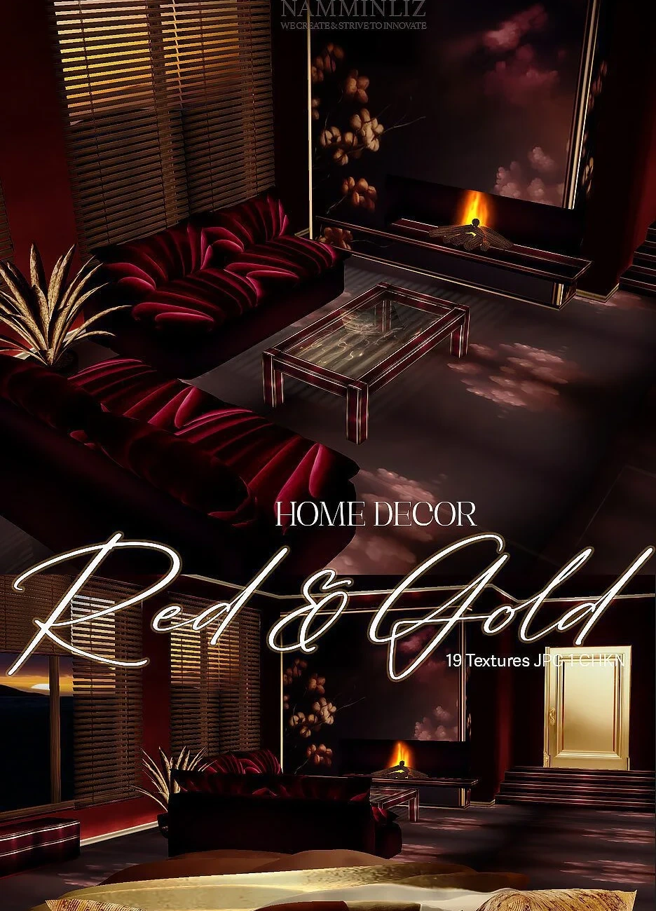 Red & Gold Home decor