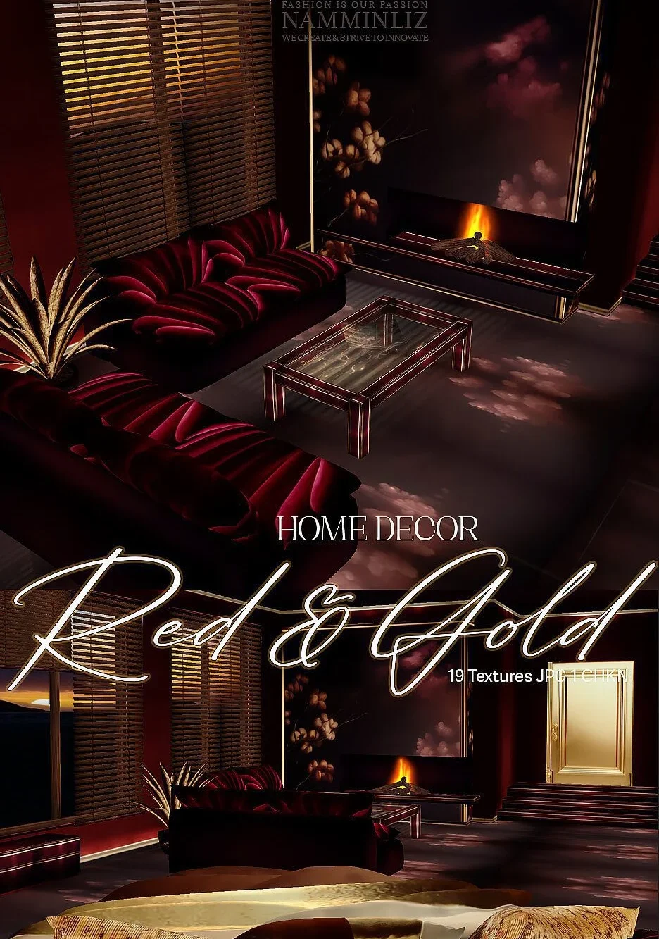 Red & Gold Home decor