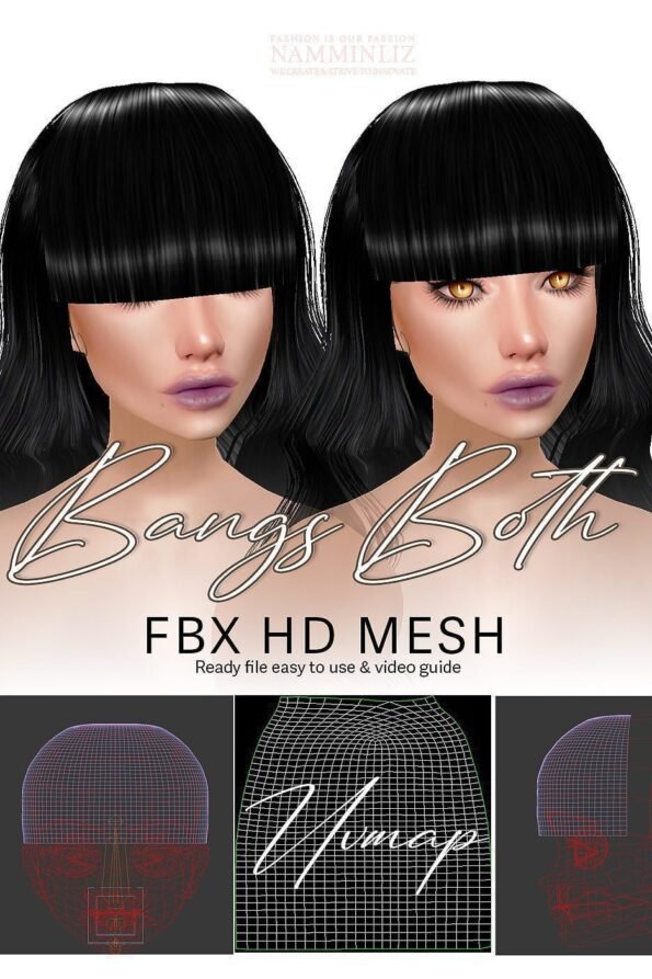 Enhance IMVU Namminliz's stunning beautiful store File Sale! baby hair edges, baby hair mesh reign