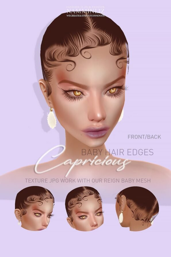 Enhance IMVU Namminliz's stunning beautiful store File Sale! baby hair edges, baby hair mesh reign