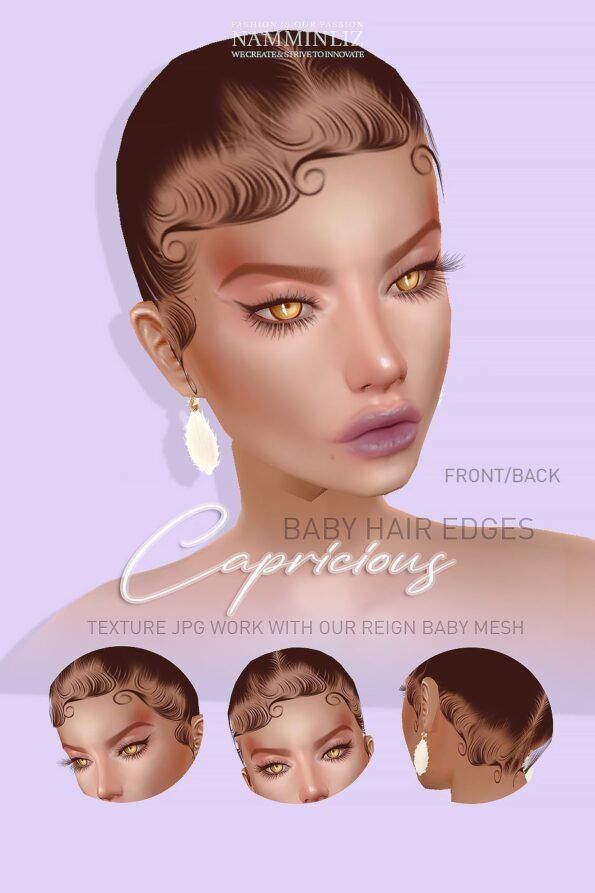 Enhance IMVU Namminliz's stunning beautiful store File Sale! baby hair edges, baby hair mesh reign