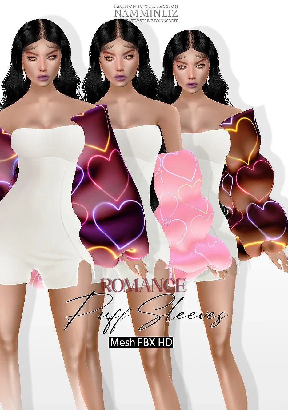Enhance IMVU Namminliz's stunning beautiful store File Sale! baby hair edges, baby hair mesh reign