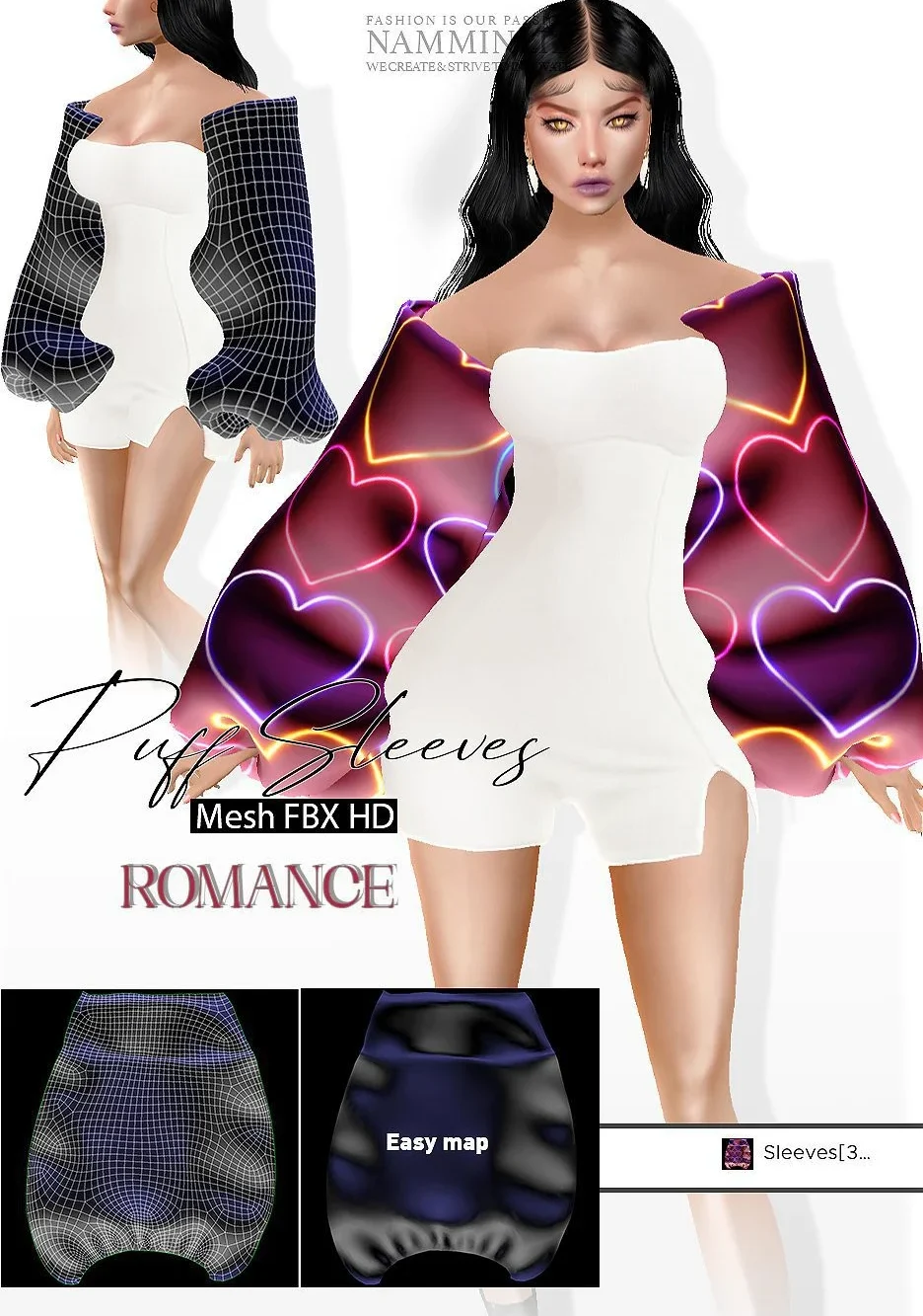 Enhance IMVU Namminliz's stunning beautiful store File Sale! baby hair edges, baby hair mesh reign