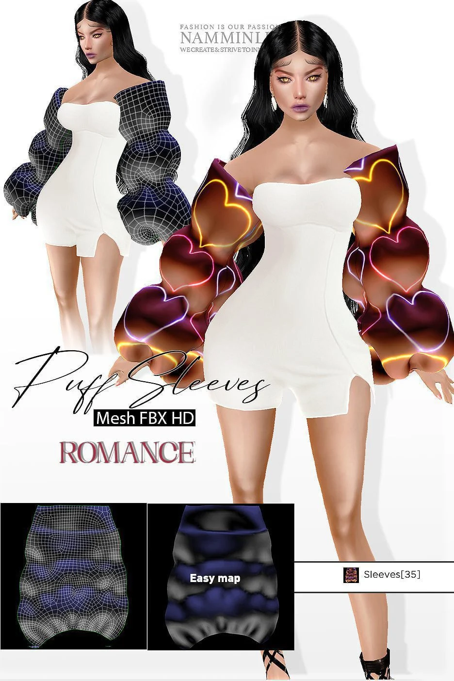 Enhance IMVU Namminliz's stunning beautiful store File Sale! baby hair edges, baby hair mesh reign