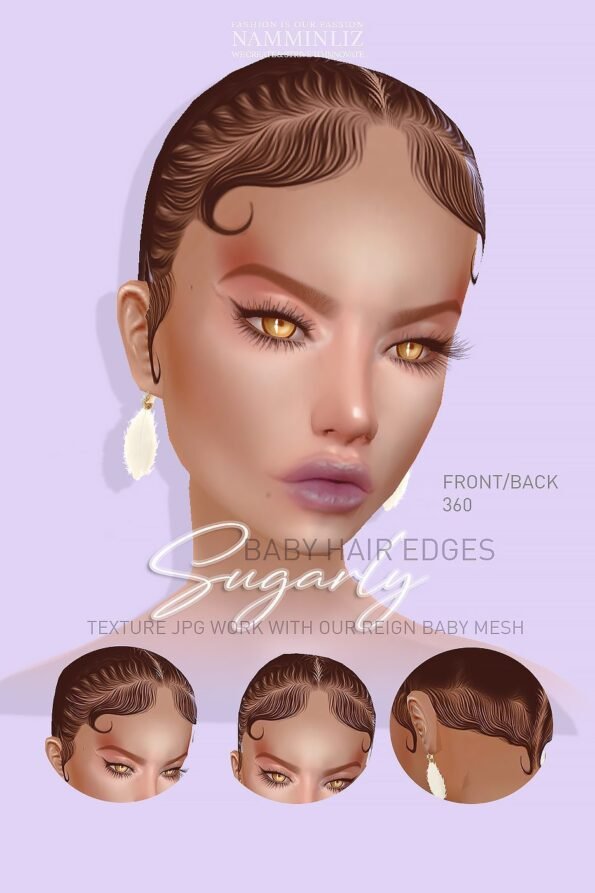 Enhance IMVU Namminliz's stunning beautiful store File Sale! baby hair edges, baby hair mesh reign