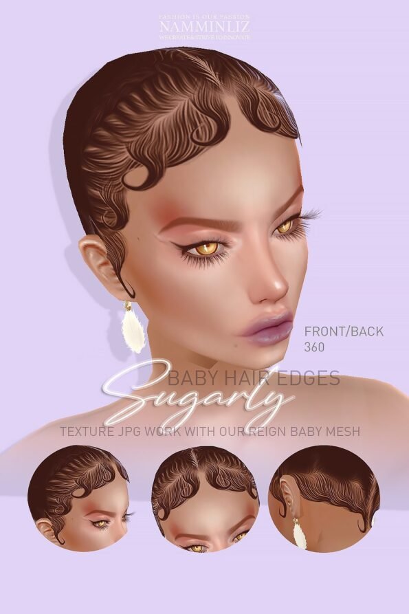 Enhance IMVU Namminliz's stunning beautiful store File Sale! baby hair edges, baby hair mesh reign