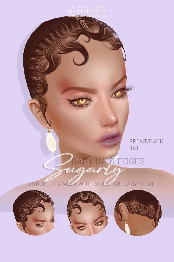 Enhance IMVU Namminliz's stunning beautiful store File Sale! baby hair edges, baby hair mesh reign