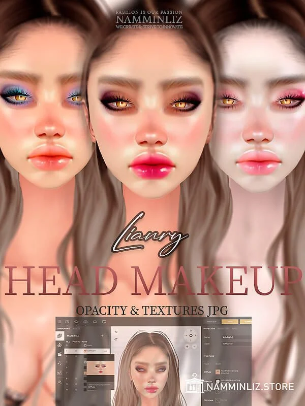 LianryHeadMake-up Enhance IMVU Namminliz's stunning beautiful store File Sale!
