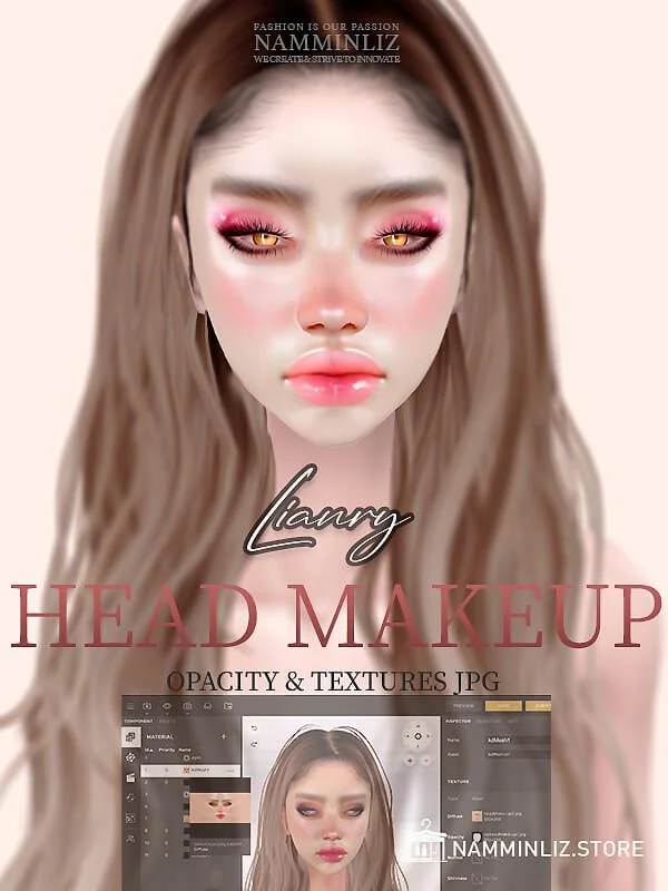 LianryHeadMake-upV1 Enhance IMVU Namminliz's stunning beautiful store File Sale!