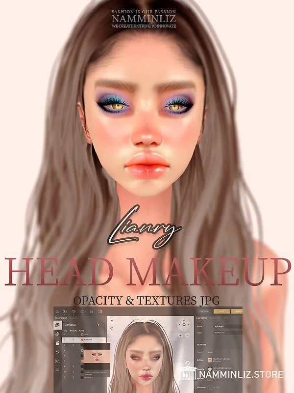 LianryHeadMake-upV3 Enhance IMVU Namminliz's stunning beautiful store File Sale!
