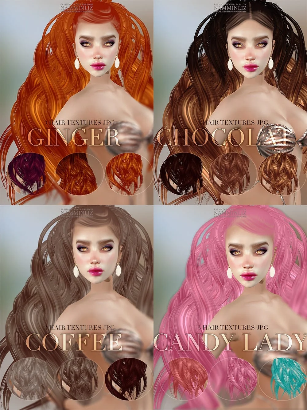 Coffee,  Chocolate,  Ginger,  Candy Lady
