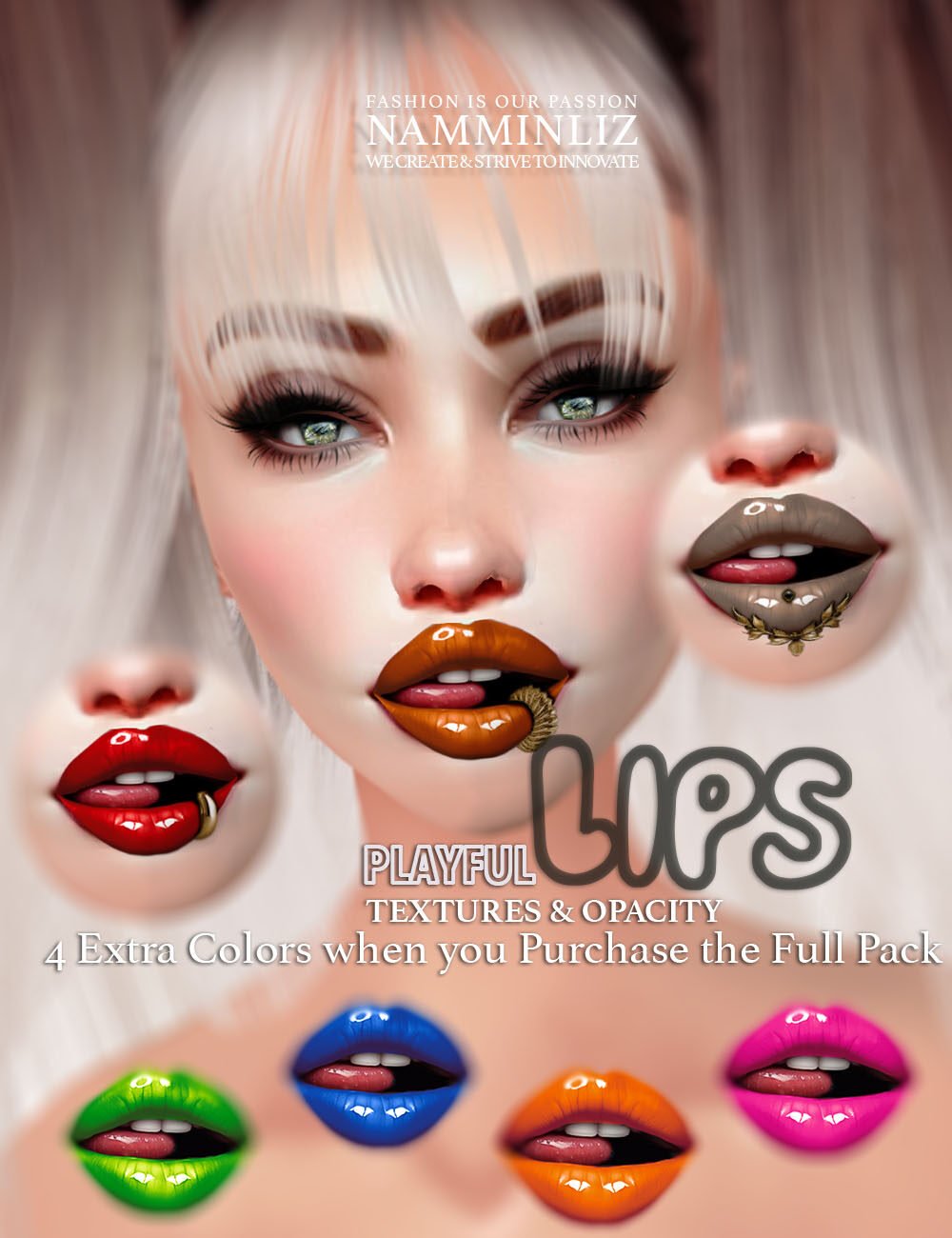 Playful Lips + Bonus for Full Pack