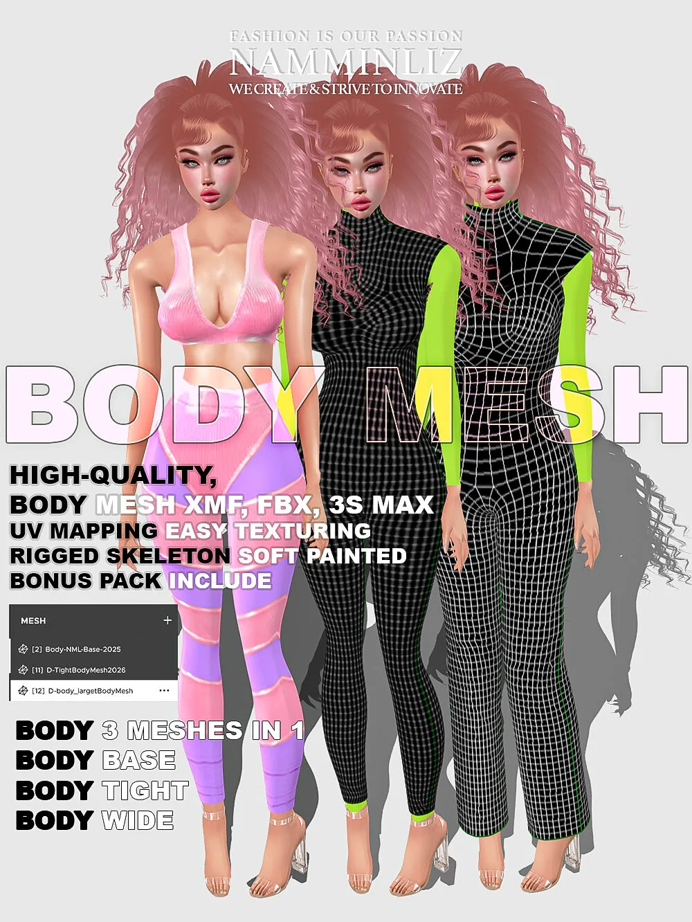 BodyMesh 3in 1 - FBX XMF