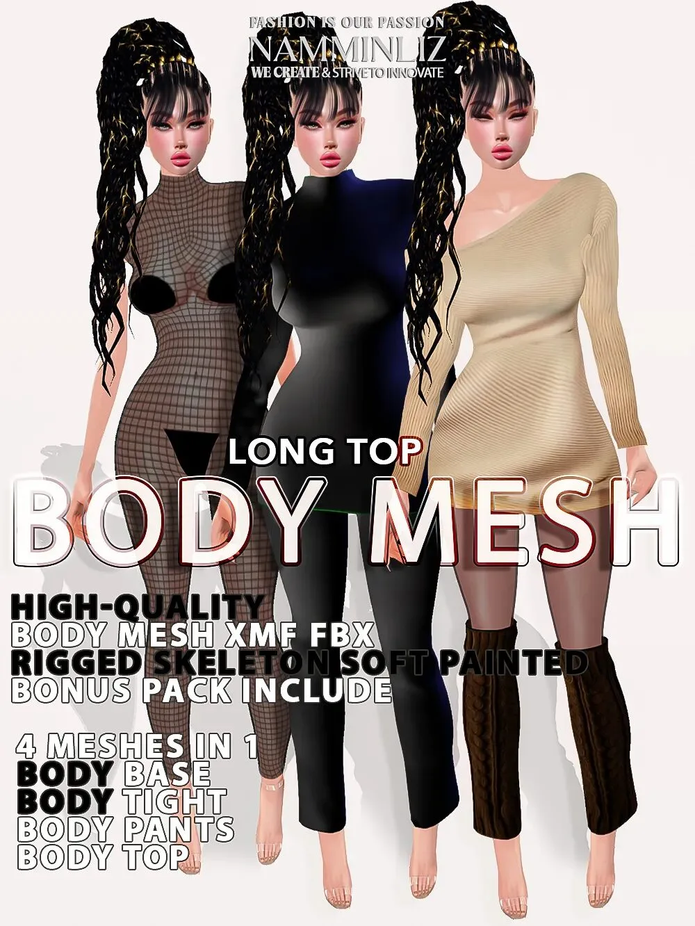 BodyMesh V3 4in 1 - FBX XMF