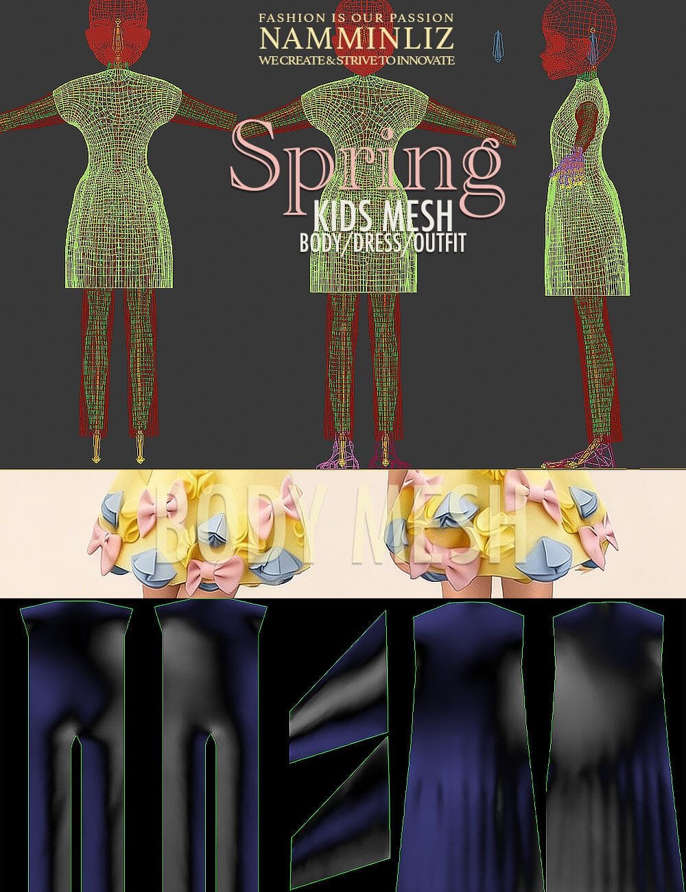 Kids Dress:Outfit Mesh copy2