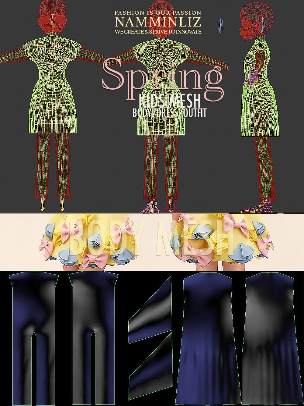 Kids Dress:Outfit Mesh copy2