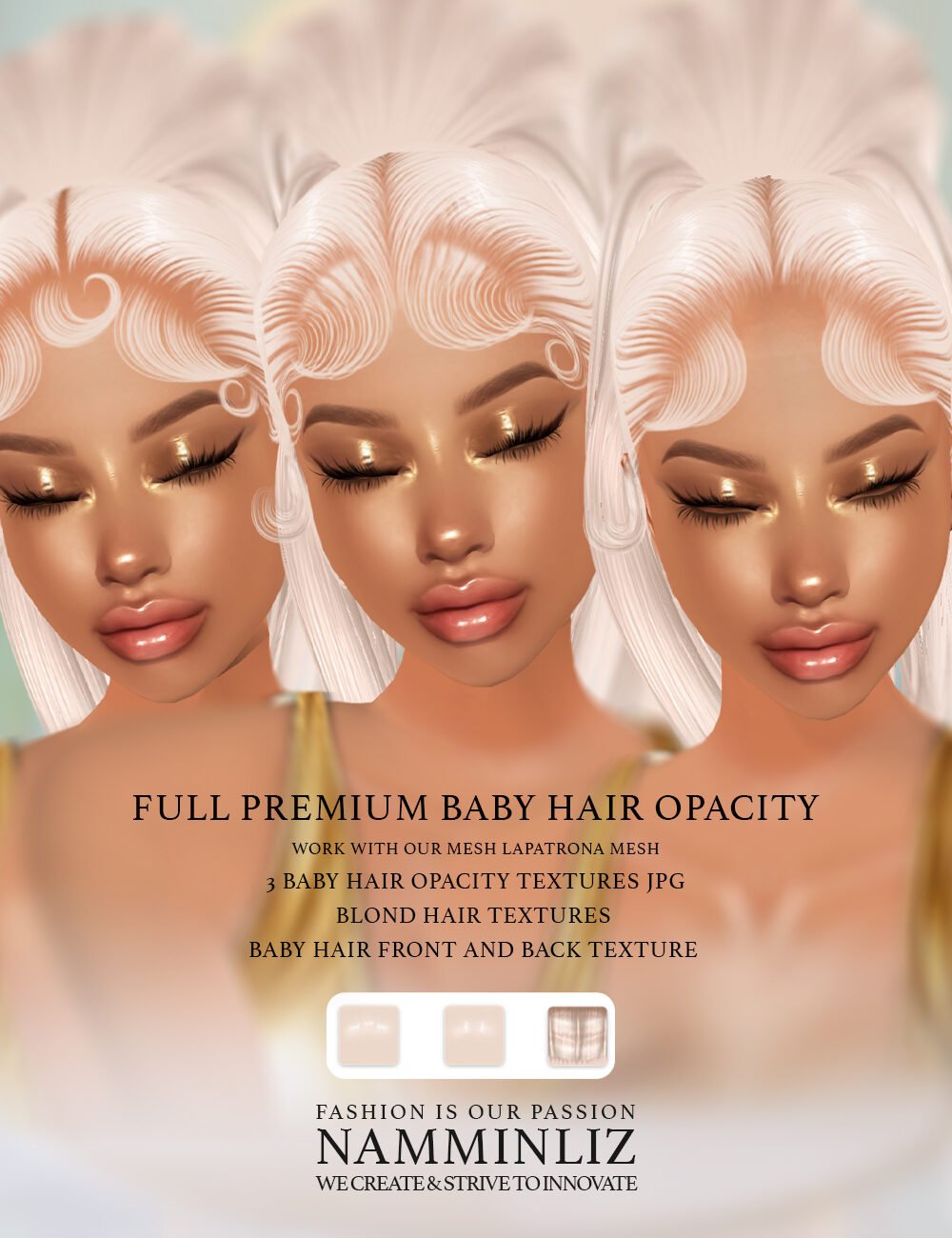 Full Premium Baby hair opacity / Bonus