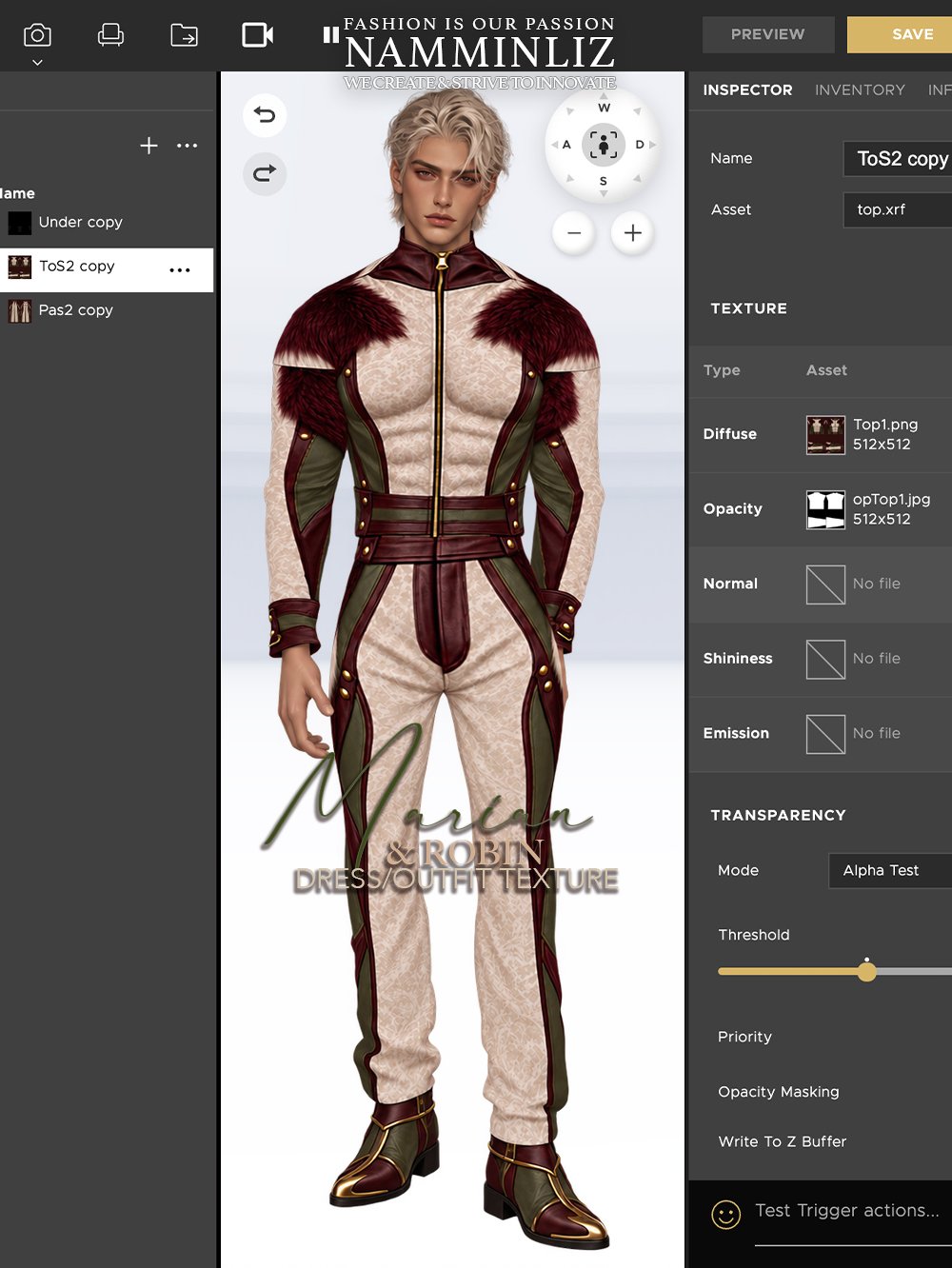 NAMMINLIZ IMVU marian and robin 001